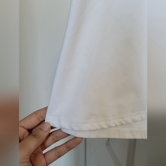 Frill lace-up t-shirt white Medium/6 - Picture 3 of 4